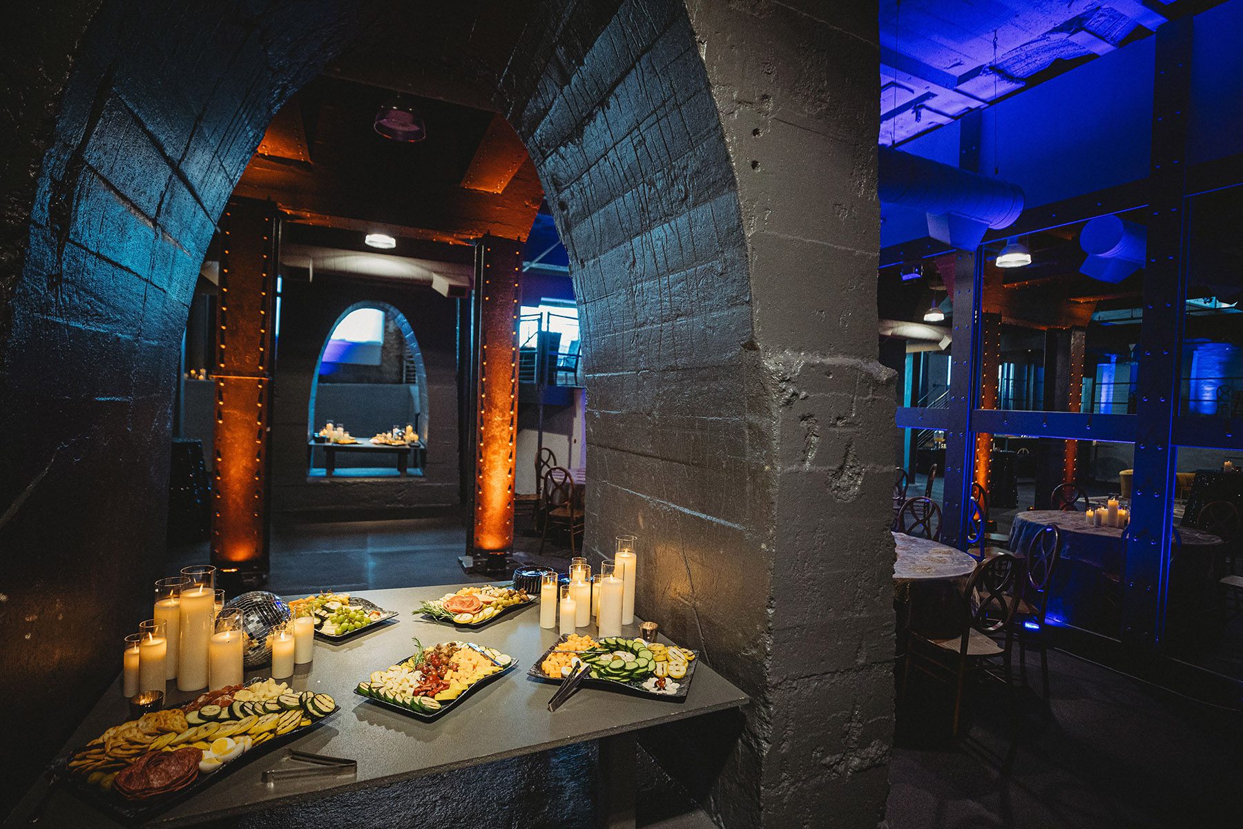 wedding reception at the boiler room