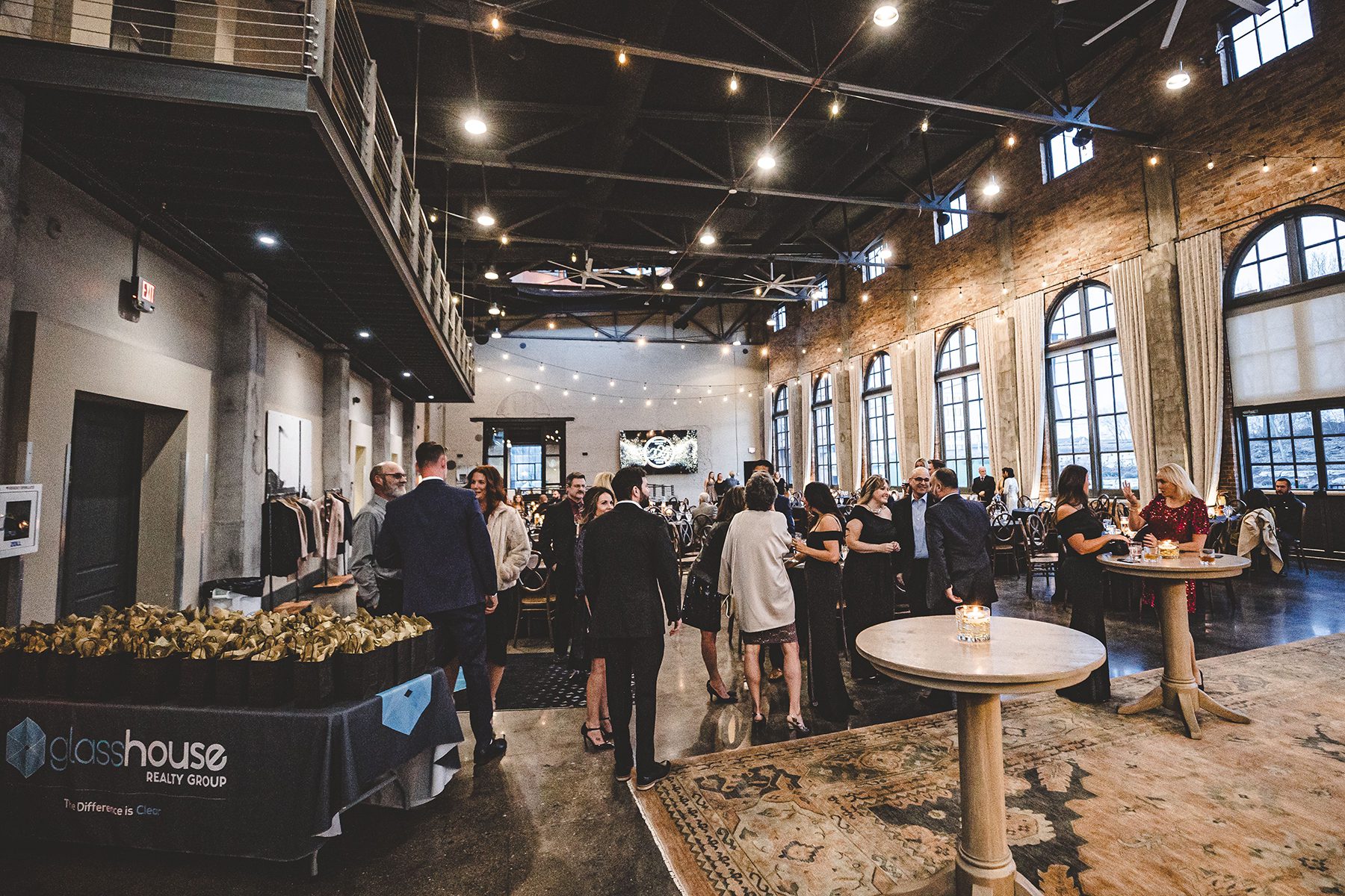 wedding guests at reception