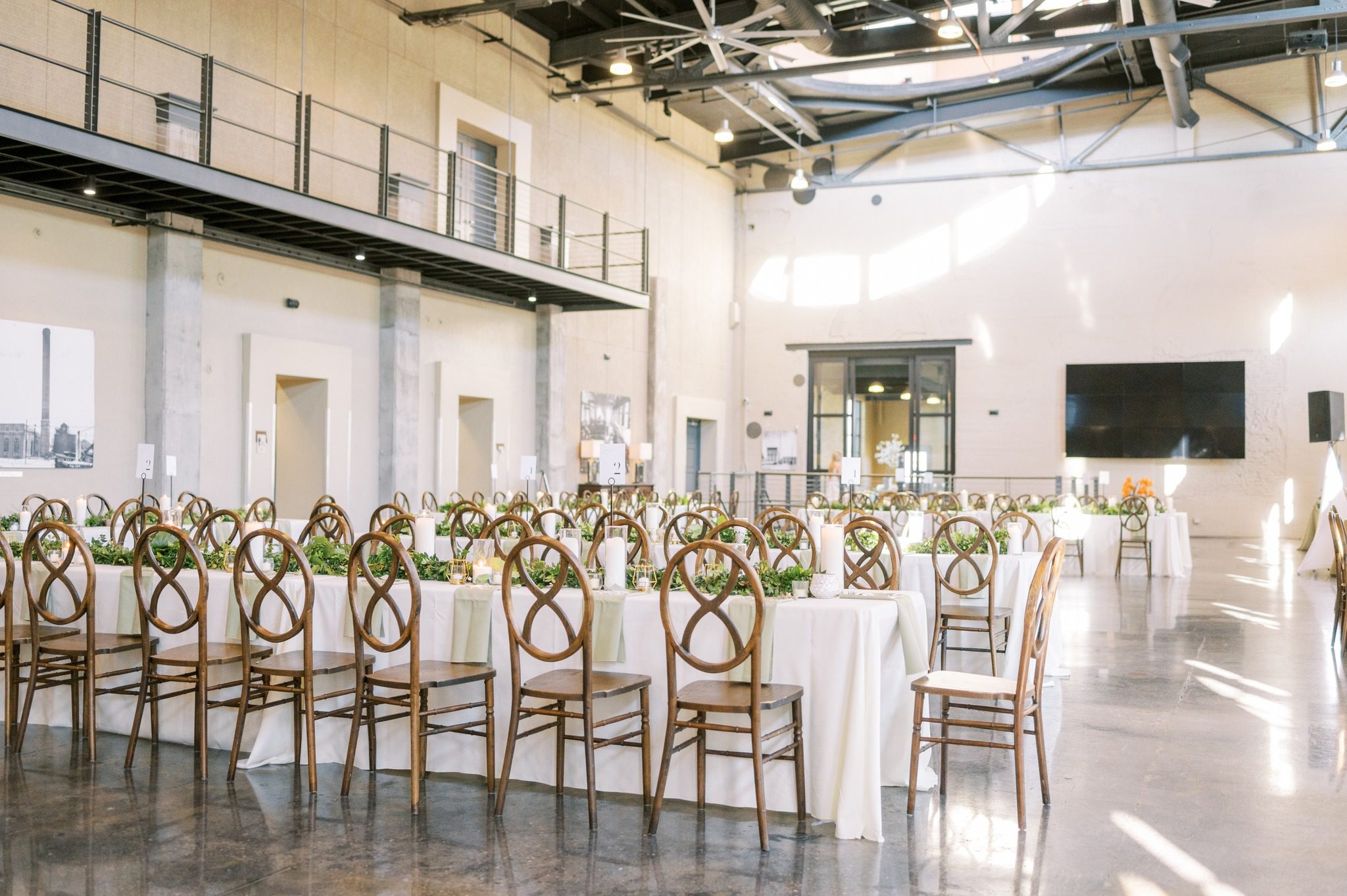 natural light in wedding venue