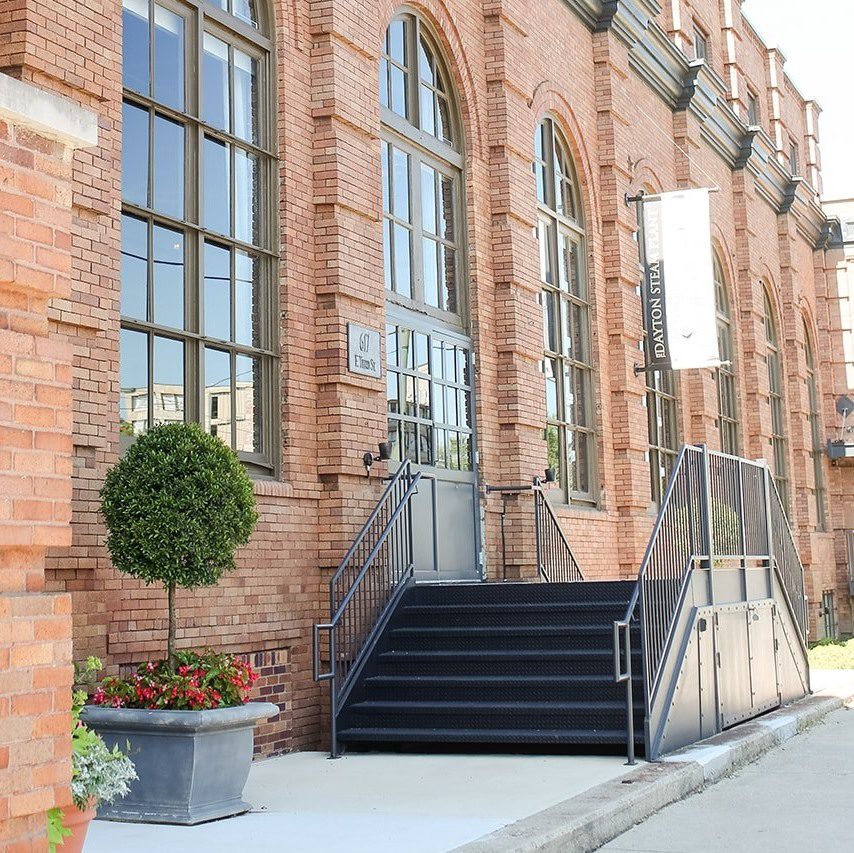 steps at the steam plant entrance